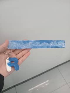 resin bookmark and keychain