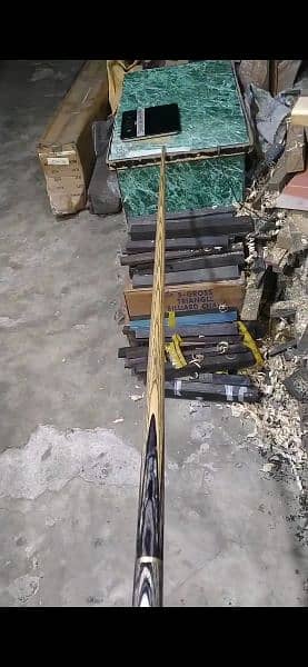 snooker cue hand made by ilyas mughal 2