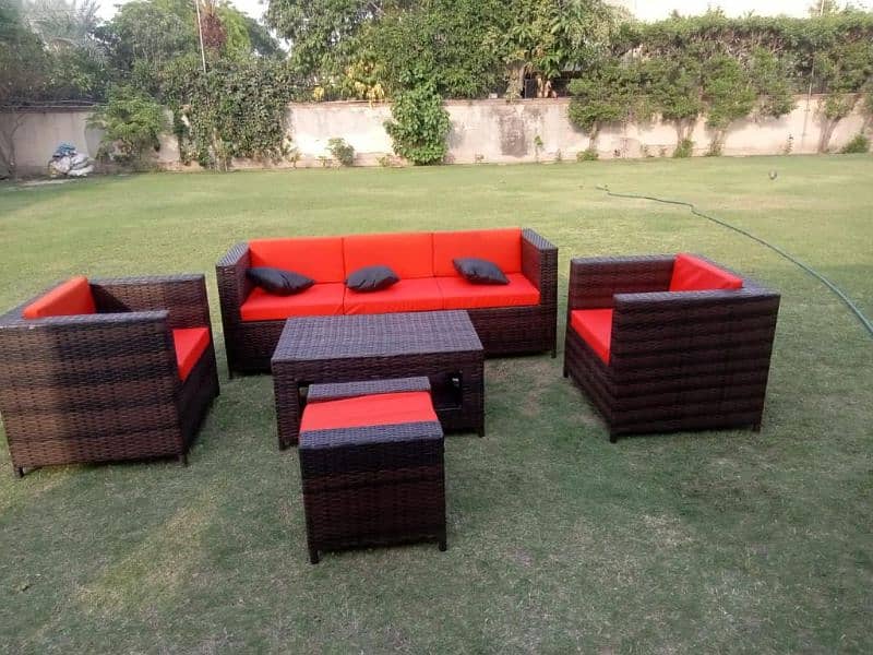 4 Seater patio Rattan sofa set 2