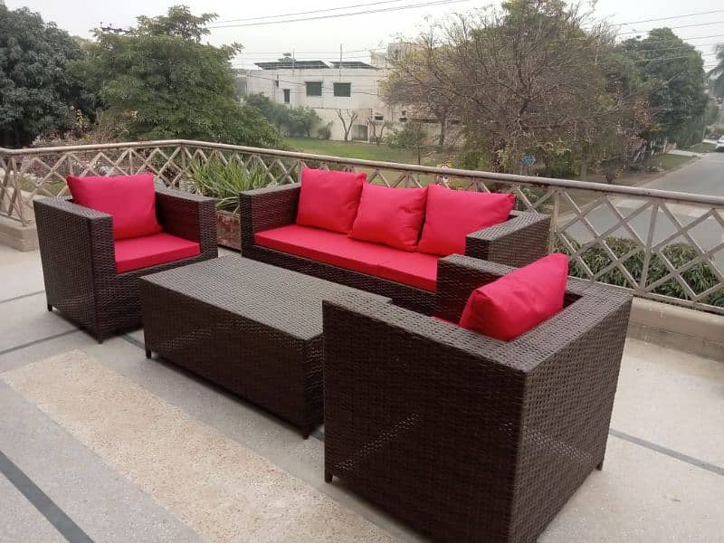 4 Seater patio Rattan sofa set 3