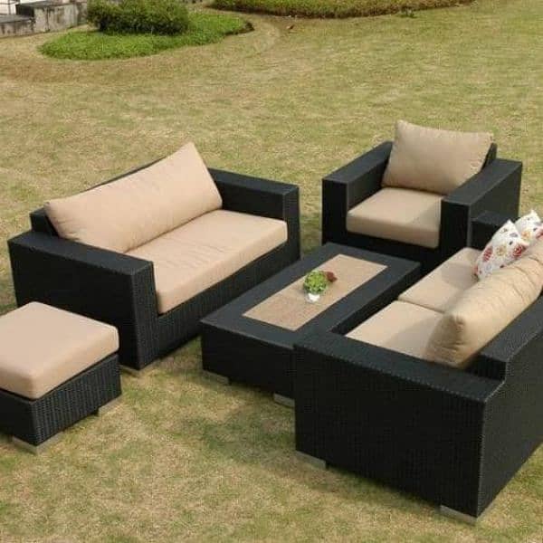 4 Seater patio Rattan sofa set 12