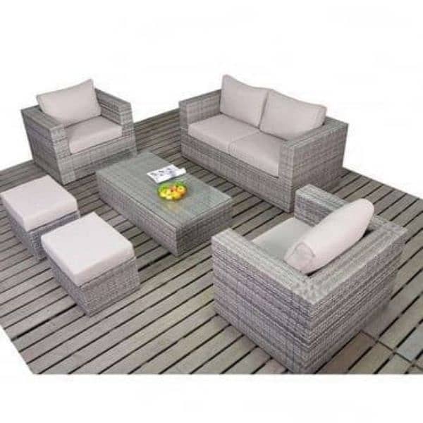 4 Seater patio Rattan sofa set 13