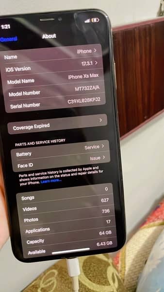 iPhone Xs Max 64gb PTA approved with orignal box 6