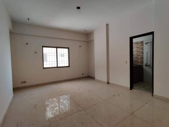 West Open 3 Bedrooms Drawing Lounge Luxury Flat For Sale At Prime Location Of Tariq Road 7