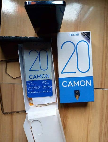 Tecno camon 20 8/256 with complete box set 1