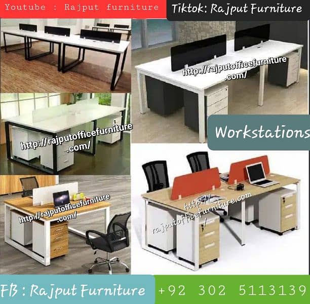 2024 Latest Office Workstations Rajput Furniture Office tables 1