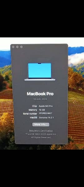 MacBook M2 Pro 2023 16GB 512GB 14" MPHE3 With Box 1