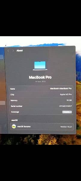 MacBook M2 Pro 2023 16GB 512GB 14" MPHE3 With Box 2