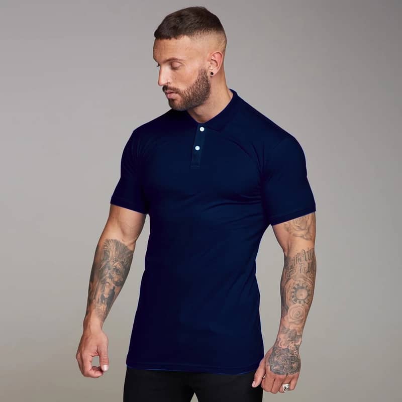POLO T SHIRT'S FOR MEN'S MILAN USE PARTY WEAR BLACK manufacturer 1