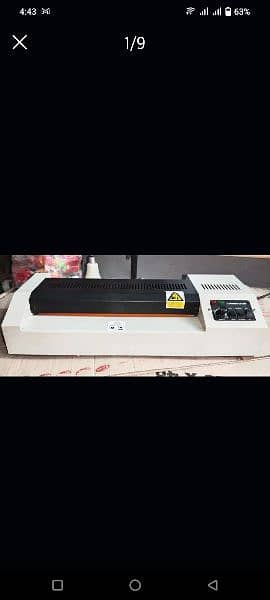 Burooj Plastic Card PVC Laminator A3 Size for urgent sale 1