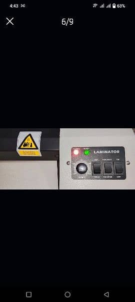 Burooj Plastic Card PVC Laminator A3 Size for urgent sale 3