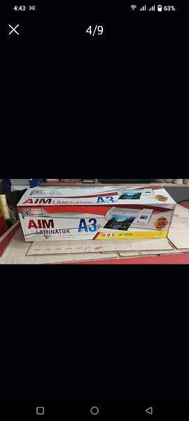 Burooj Plastic Card PVC Laminator A3 Size for urgent sale 4
