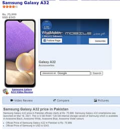 Samsung A32 (4G) Best budget phone urgent sale PTA Approved dual sim 0