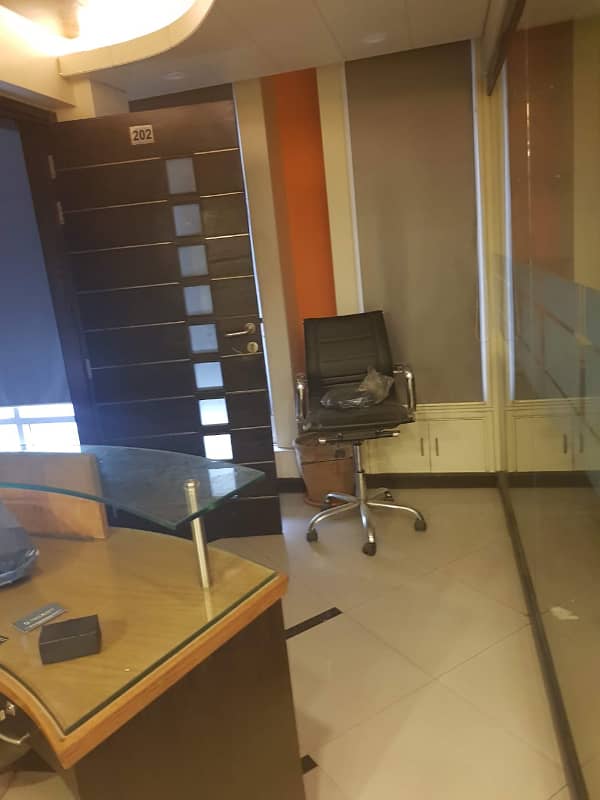 NEAR 26 STREET VIP SMALL FURNISHED OFFICE FOR RENT WITH LIFT BACK UP GENERATOR WITH GLASS CHAMBER AC ALL FURNITURE INCLUDING RENT ALMOST FINAL NOTE 1 MONTH COMMISSION RENT SERVICE CHARGES MUST 11