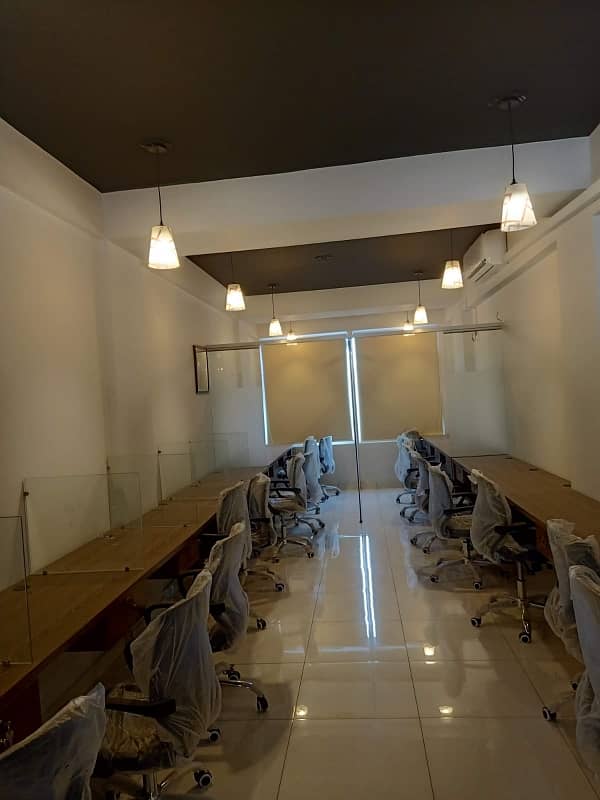Near 26 Street Furnished Office For Rent 25 Persons Setting With Lift Back Up Generator 24& 7 Time 1