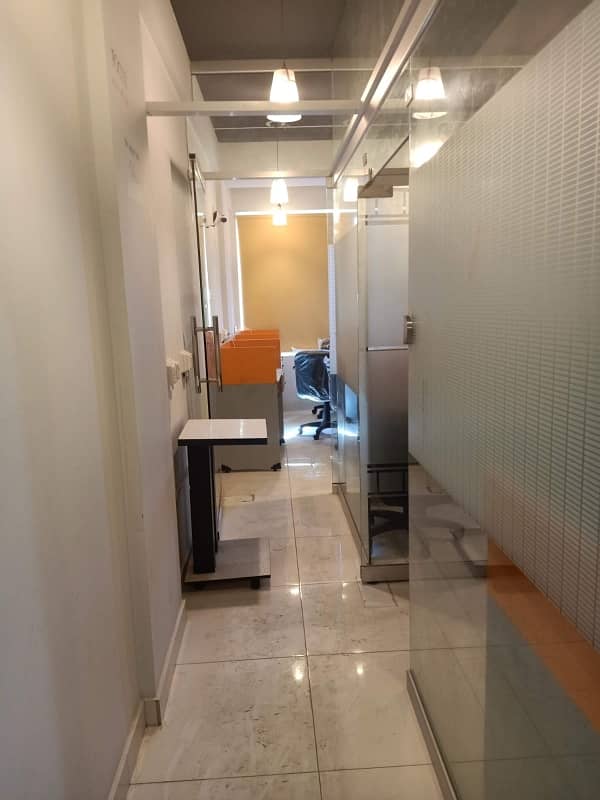 Near 26 Street Furnished Office For Rent 25 Persons Setting With Lift Back Up Generator 24& 7 Time 7