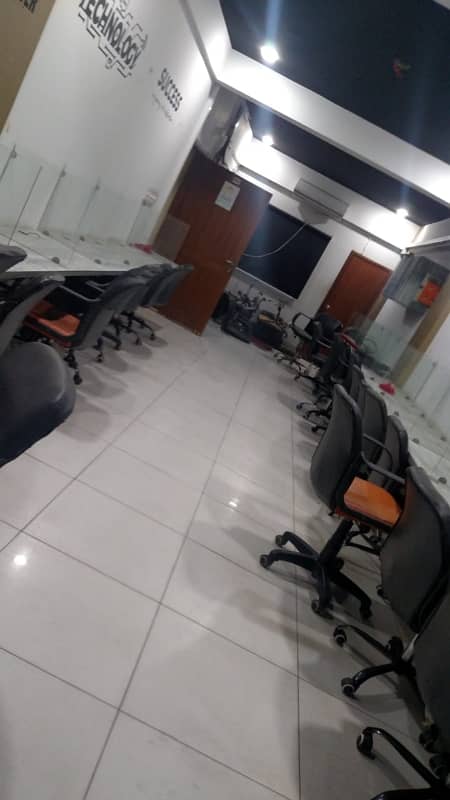 Near 26 Street Furnished Office For Rent 25 Persons Setting With Lift Back Up Generator 24& 7 Time 8