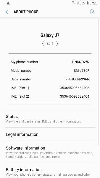 Samsung j7 3GB 32GB PTA Approved 1