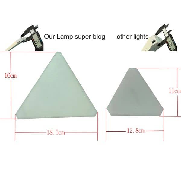 Thin WIFI Bluetooth LED Triangle Lamps Indoor Wall Light APP 3