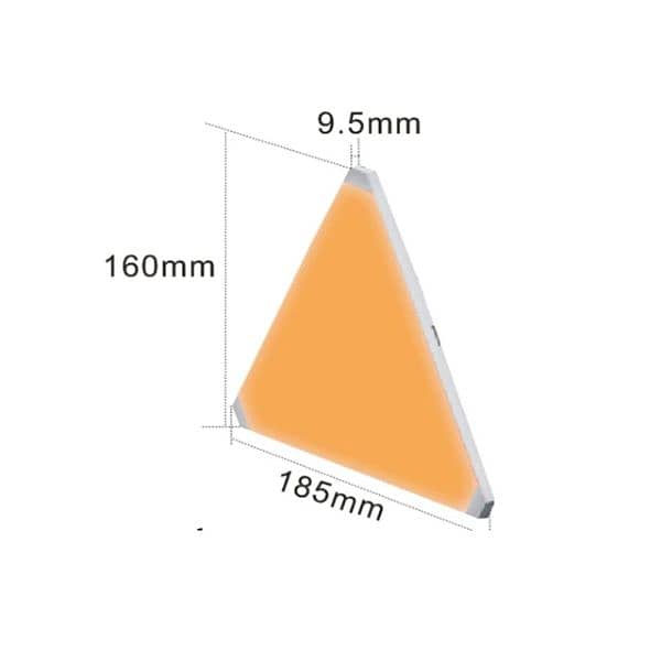 Thin WIFI Bluetooth LED Triangle Lamps Indoor Wall Light APP 4