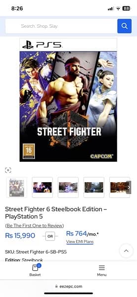 Street fighter 6 steelbook edition ps5 brand new sealed 5