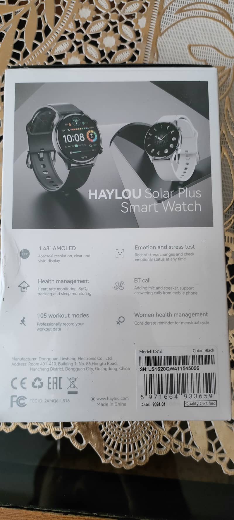 Haylou LS-16 Black Solar Plus for Sale 7