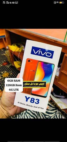 vivo y83 Black Colour 6/128 Ram Rom 0