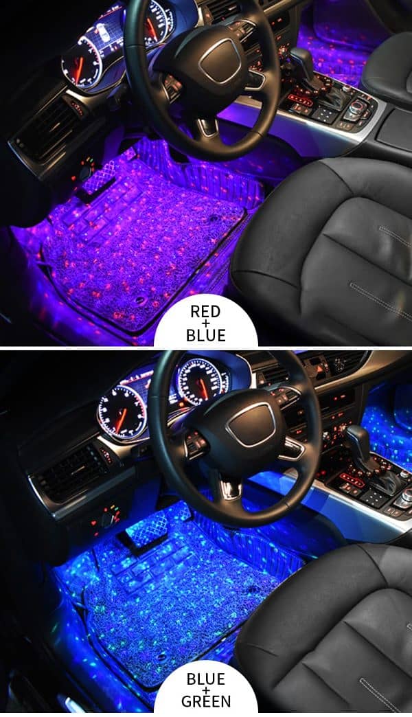 Car Led Foot Light Ambient Atmosphere Light 4 In 1 l Light Interior 9