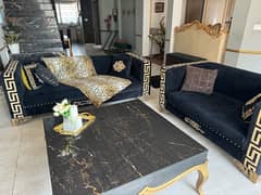 used 5 seater sofa set in good condition . Bahria town phase 8