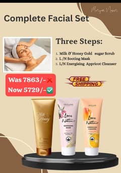 facial kit /face night cream /milk honey soap/pure skin face wash