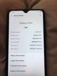 Samsung A20s 10/9 condition not open repair