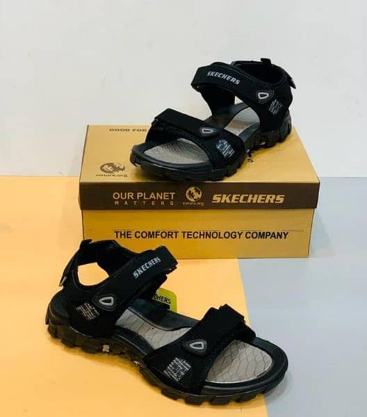 men's synthetic leather casual sandals 1