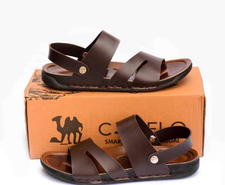 men's synthetic leather casual sandals 9