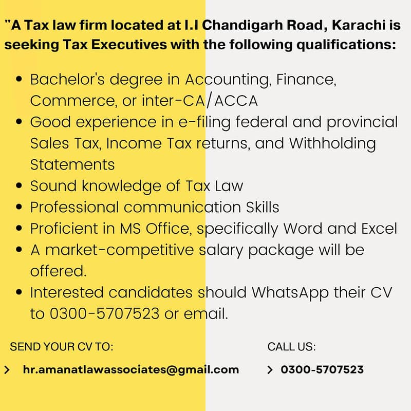 TAX OFFICER & TAX INTERN 1