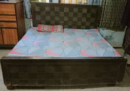 double bed withe matress urgent sale condition