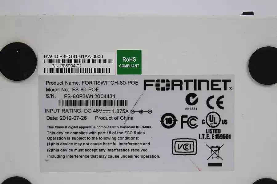 Fortinet FortiSwitch-80-POE High Performance Gigabit Ethernet Switches 14