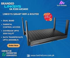 Linksys/ Wifi 6/ EA9350/ AX4500 MU-MIMO/ Dual-Band/ WiFi 6 Router Used 0