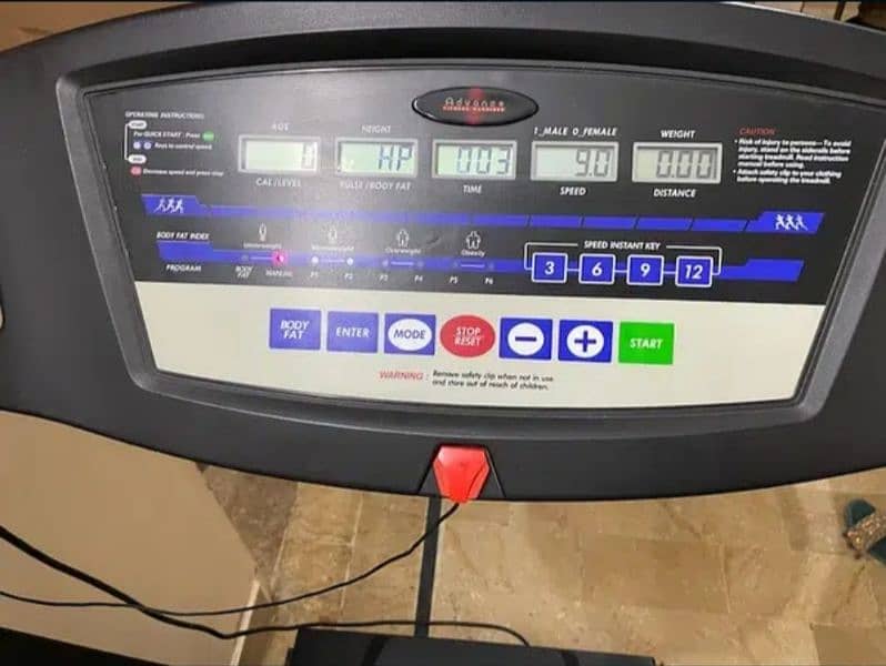 American fitness Slimline treadmill Electronic running  machine cycle 14