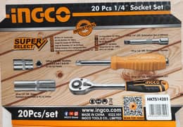 Ingco 1/4" rachet wrench set
