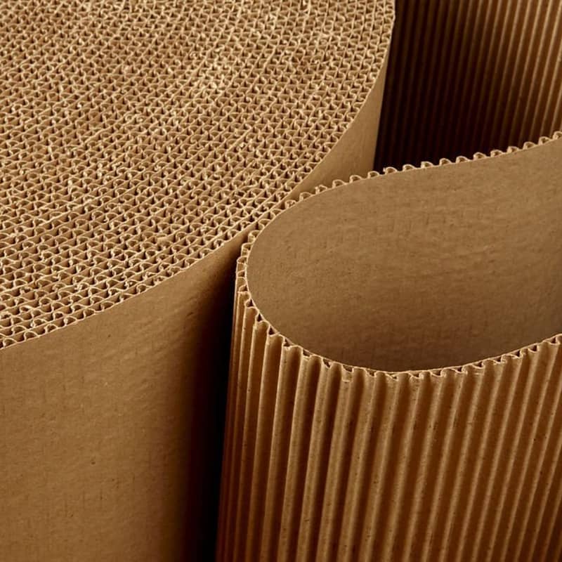 Corrugated, pack gatta roll for packing spare parts 6
