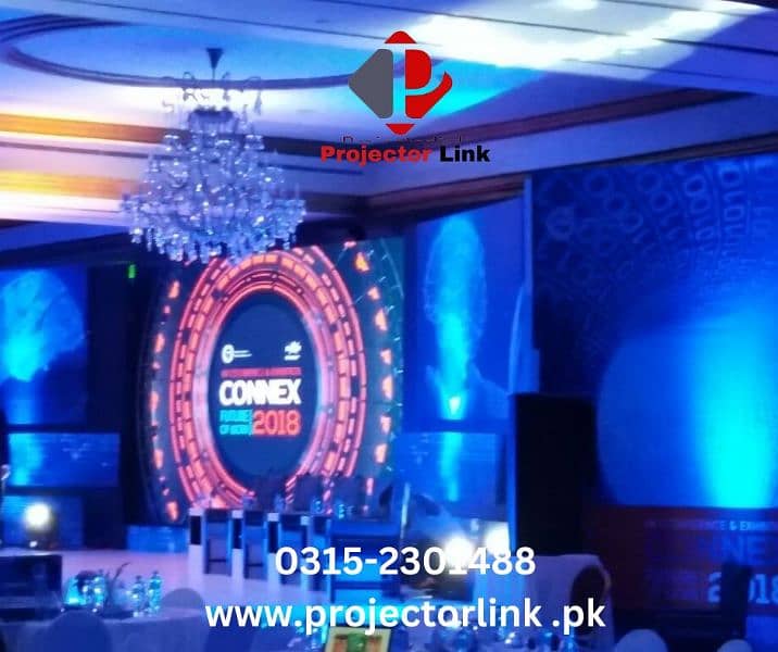 Rent Projectors SMD Screens and Sound Systems on rent in karachi 4