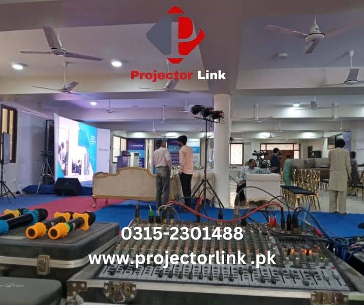 Rent Projectors SMD Screens and Sound Systems on rent in karachi 13