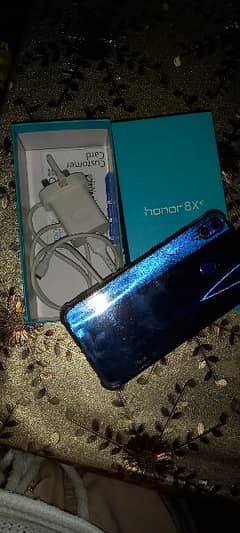 Huawei Honor8X 4GB/128GB. . . With box and charger. . Minor Glass crack. . 0