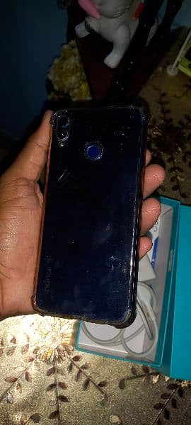 Huawei Honor8X 4GB/128GB. . . With box and charger. . Minor Glass crack. . 2