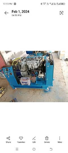 15 KVA gas generator 1600 cc engine