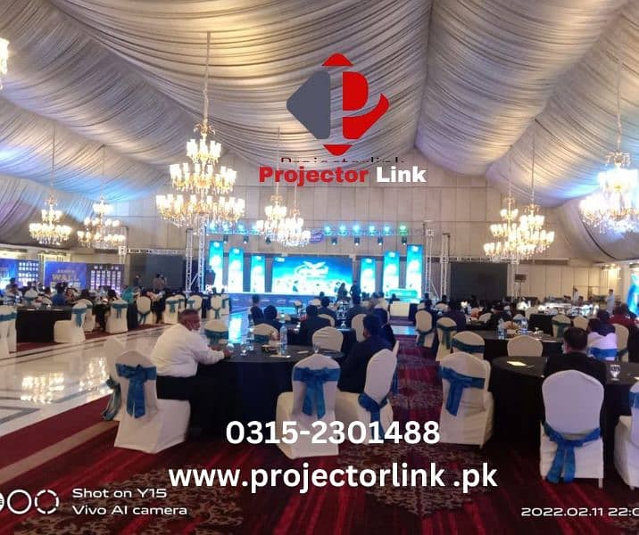 Rent Projectors SMD Screens and Sound Systems on rent in karachi 1