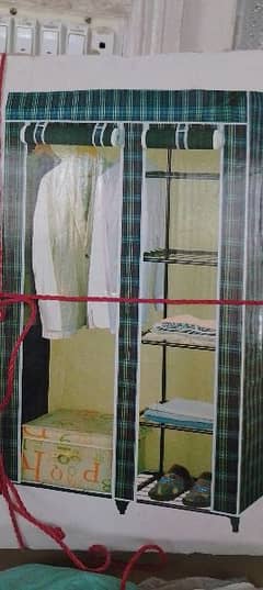 Folded wardrobe cupboard