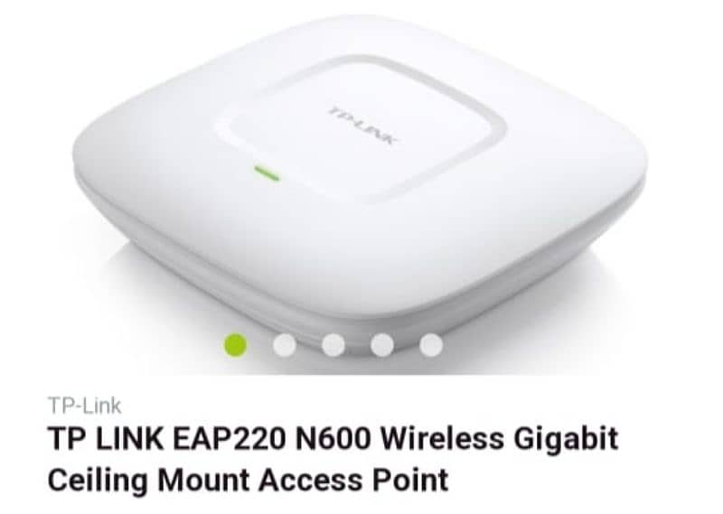 TP-Link EAP220,
N600 Wireless Gigabit Ceiling Mount Access Point 1