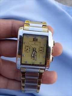Swiss made imported watch ,heavy weight , chronograph ,two tone chain 0