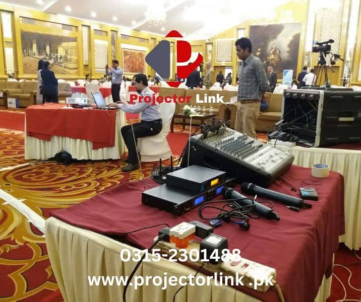 Rent Projectors SMD Screens and Sound Systems on rent in karachi 9